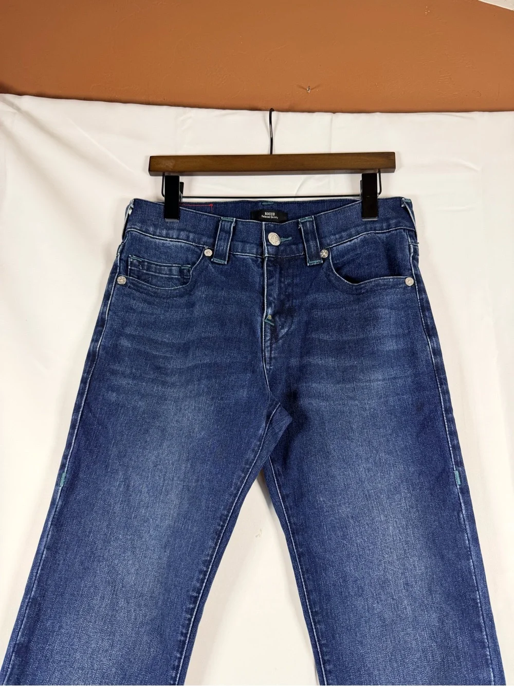 TRUE RELIGION Men’s Size 30 Denim Jeans Rocco Style Relaxed Skinny Fit Stretch